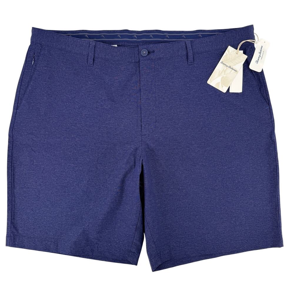 Tommy Bahama Chip Shot IslandZone Shorts Mens Sz 44 10" Ocean Deep Blue